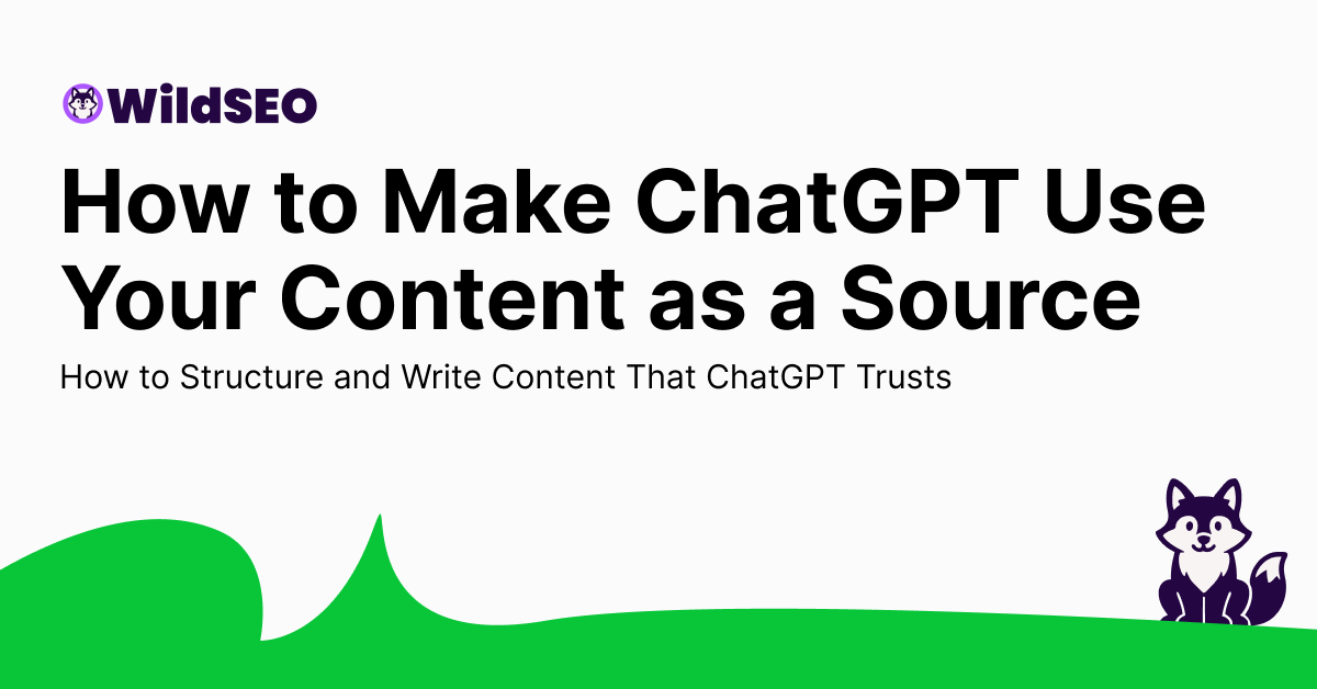 How to Make ChatGPT Use Your Content as a Source